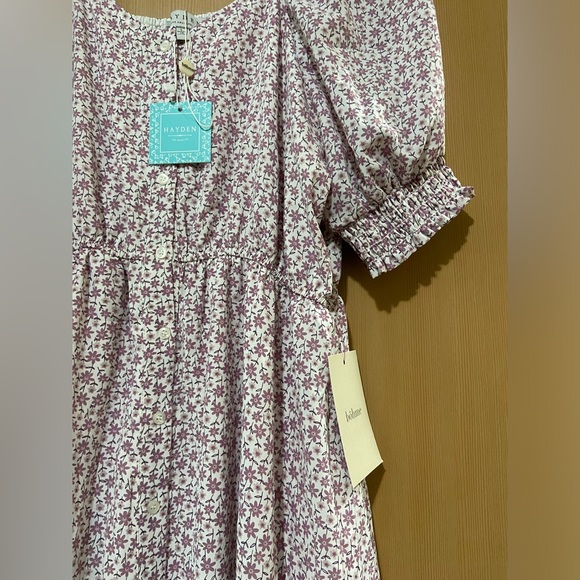 Isla Floral Button-Up Dress | Lavender - Picture 5 of 11